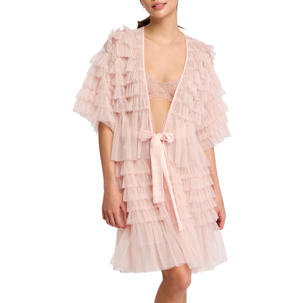 Rya Collection Froufrou Tulle Robe In Blush