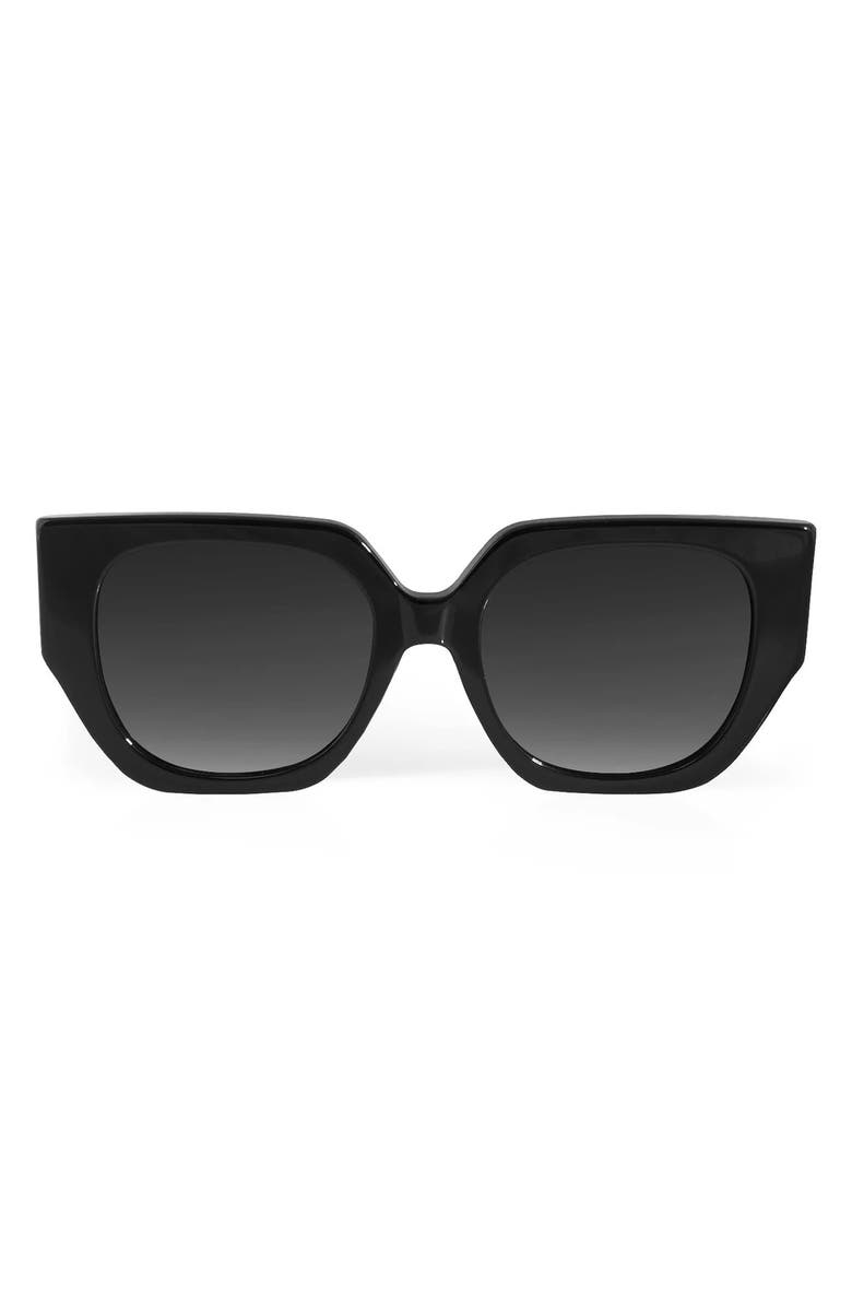 AQS Mia 55mm Polarized Oval Sunglasses, Main, color, 