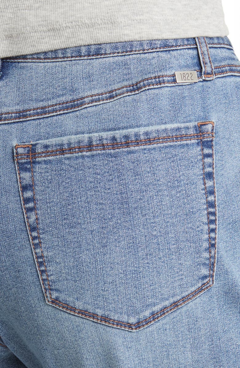 1822 Denim Ripped High Waist Boyfriend Jeans, Alternate, color,