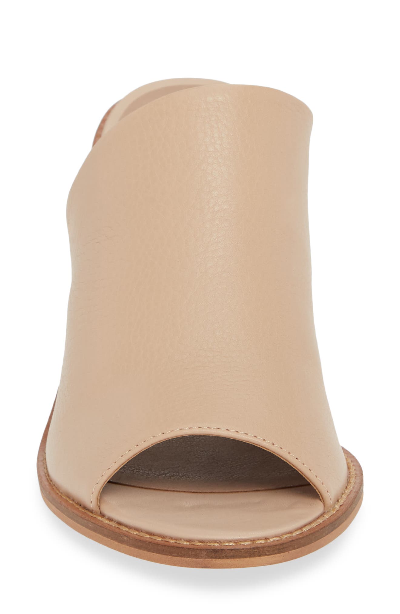 Carlin Slide Sandal, Alternate, color, NATURAL LEATHER