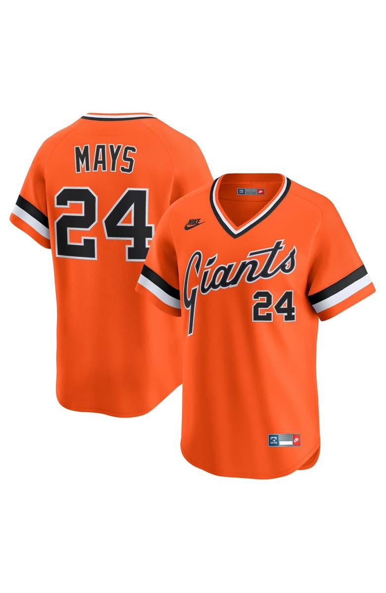 Nike Men's Nike Willie Mays Orange San Francisco Giants Cooperstown Collection Limited Jersey, Main, color, Orange