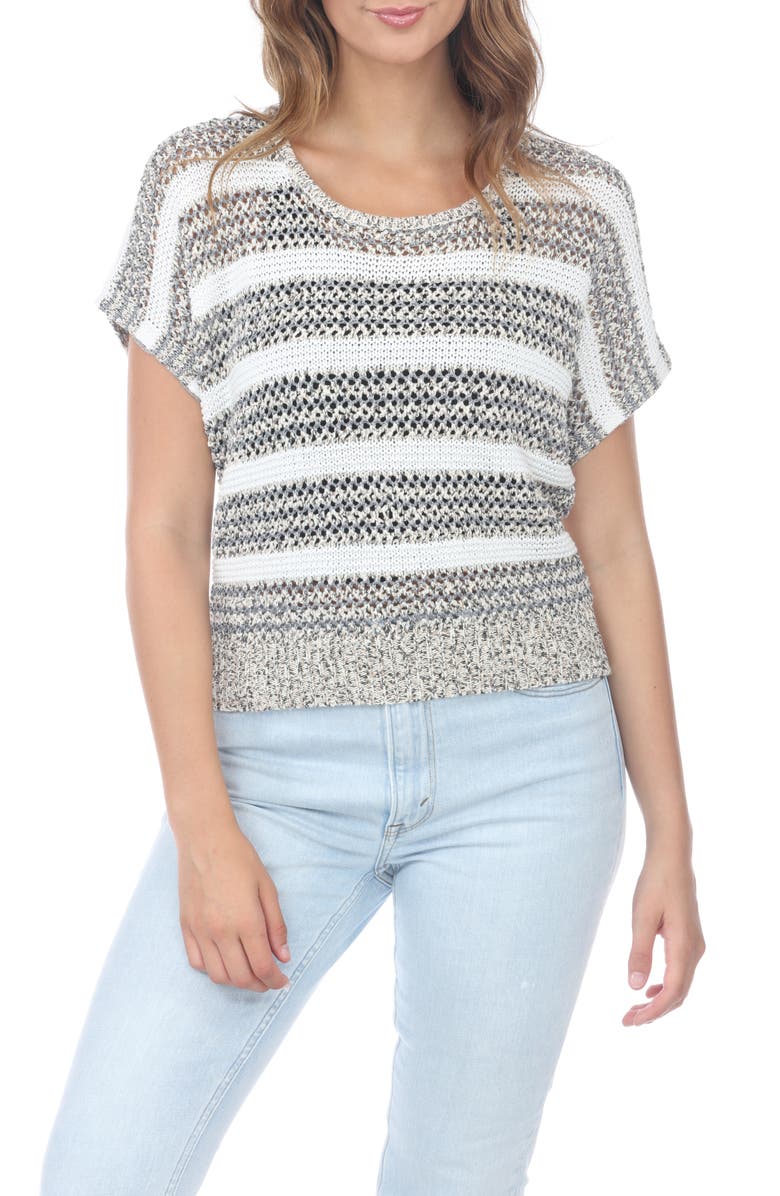 RAIN AND ROSE Open Stitch Sweater, Main, color, As Is