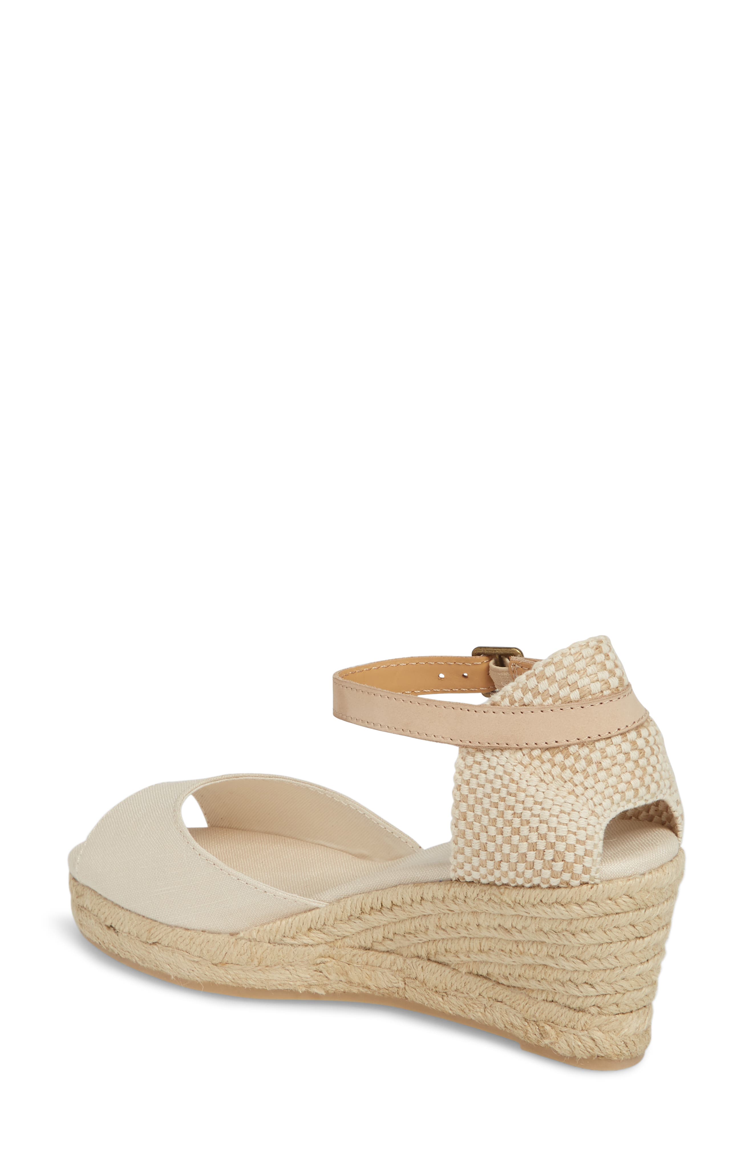 Espadrille Wedge Sandal, Alternate, color, BLUSH FABRIC