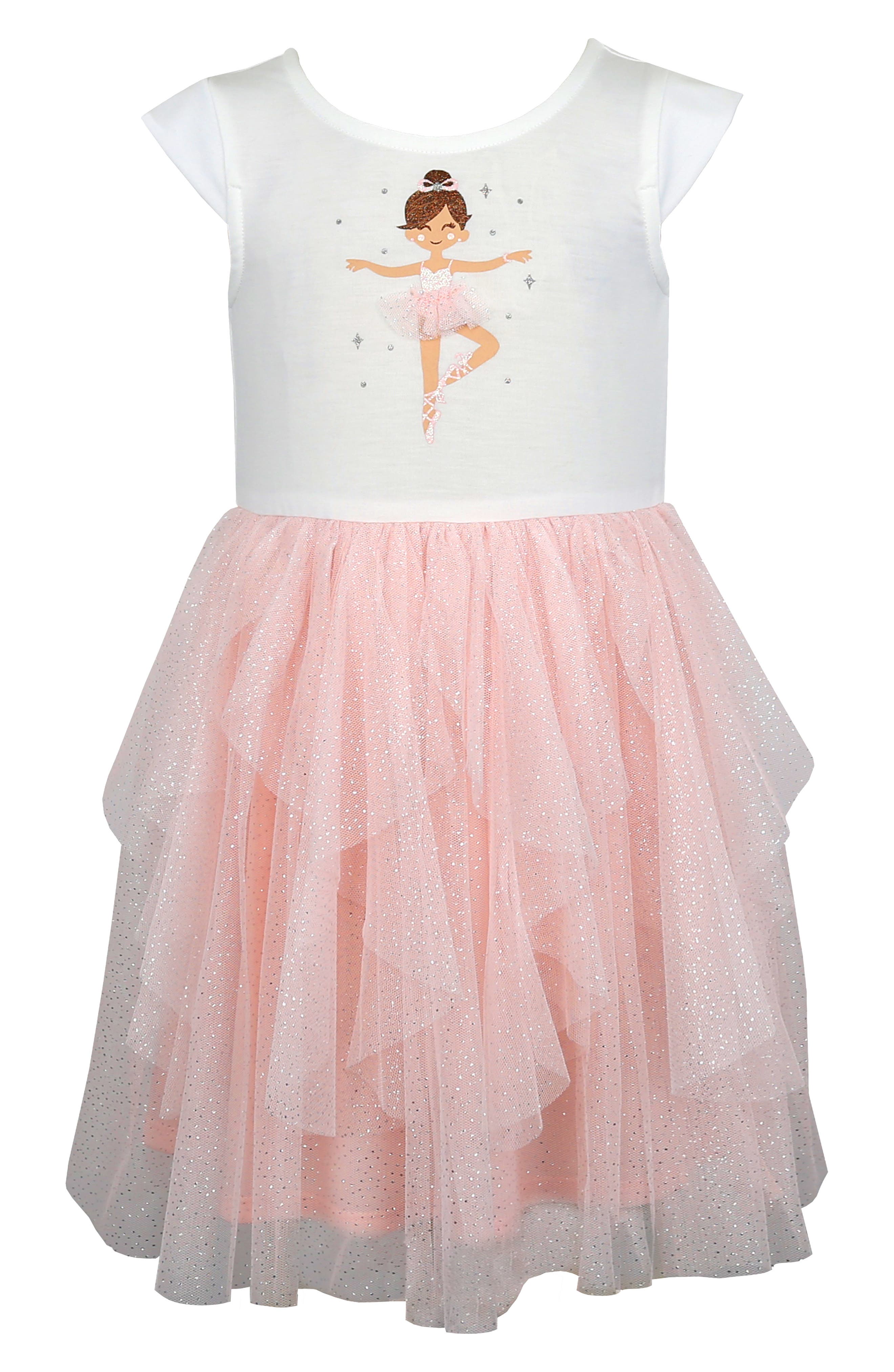 Zunie Kids' Cap Sleeve Tutu Dress