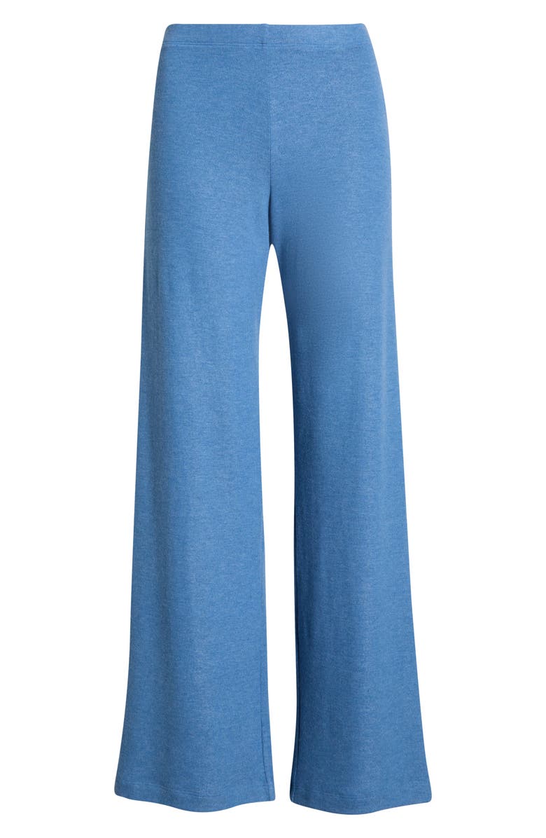 LESET Lauren Wide Leg Knit Pants, Main, color, Bleuet Melange