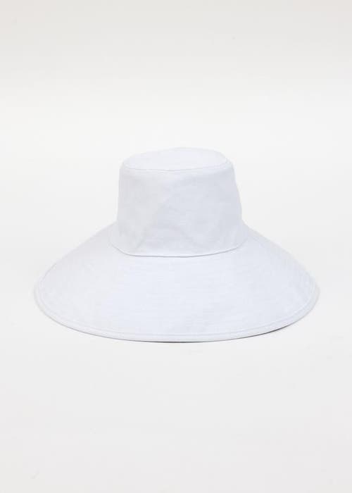 Hat Attack Livvy Canvas Sunhat In White