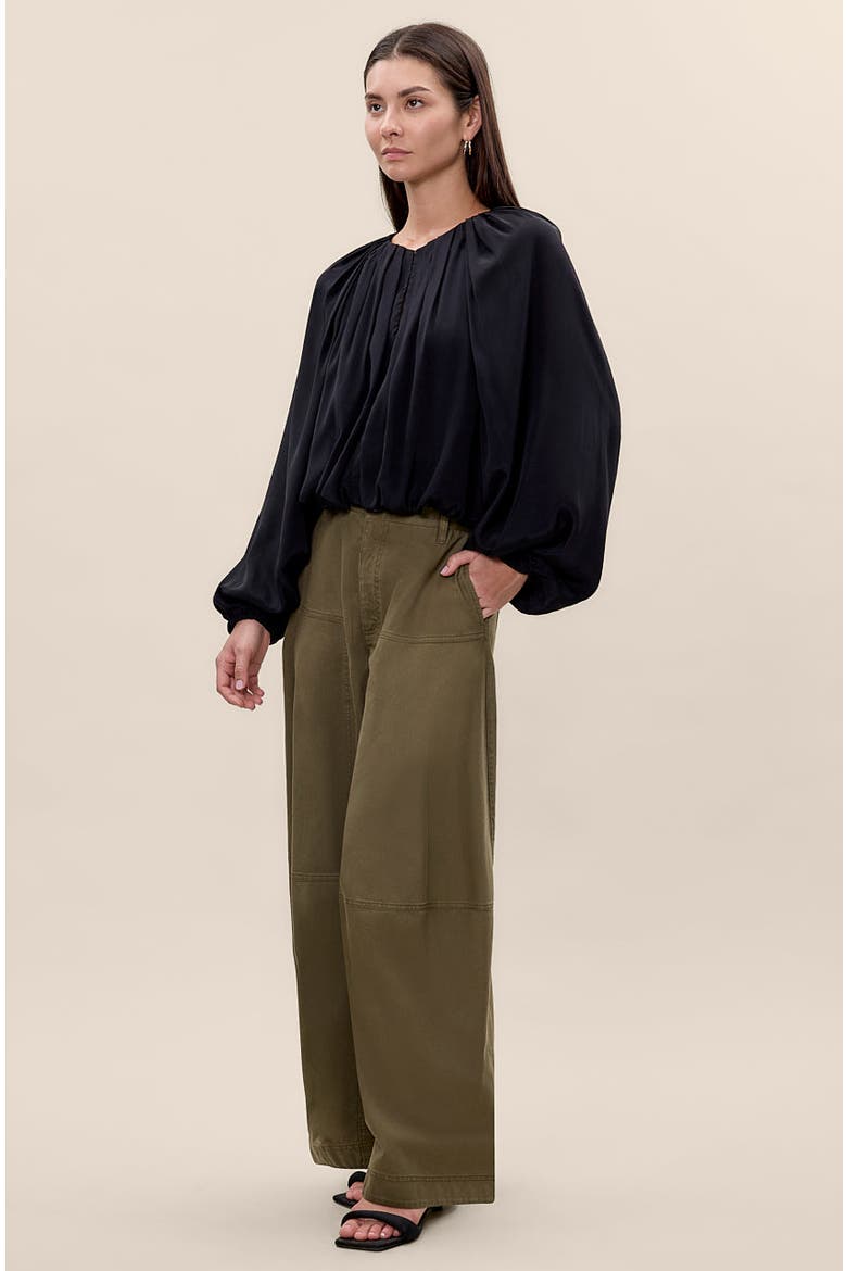 Lillith Bubble Top, Alternate, color, Black