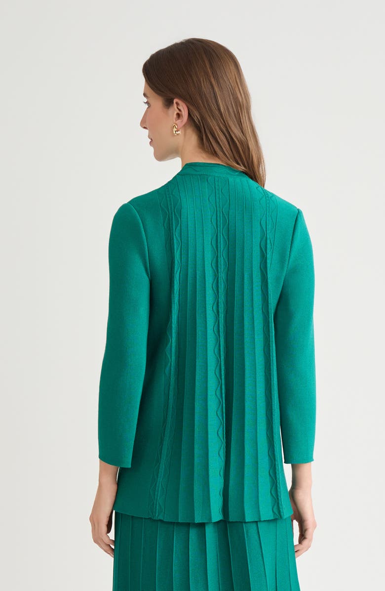 Ming Wang Tonal Multi-Stitch Flared Soft Knit Tunic, Alternate, color, Everest