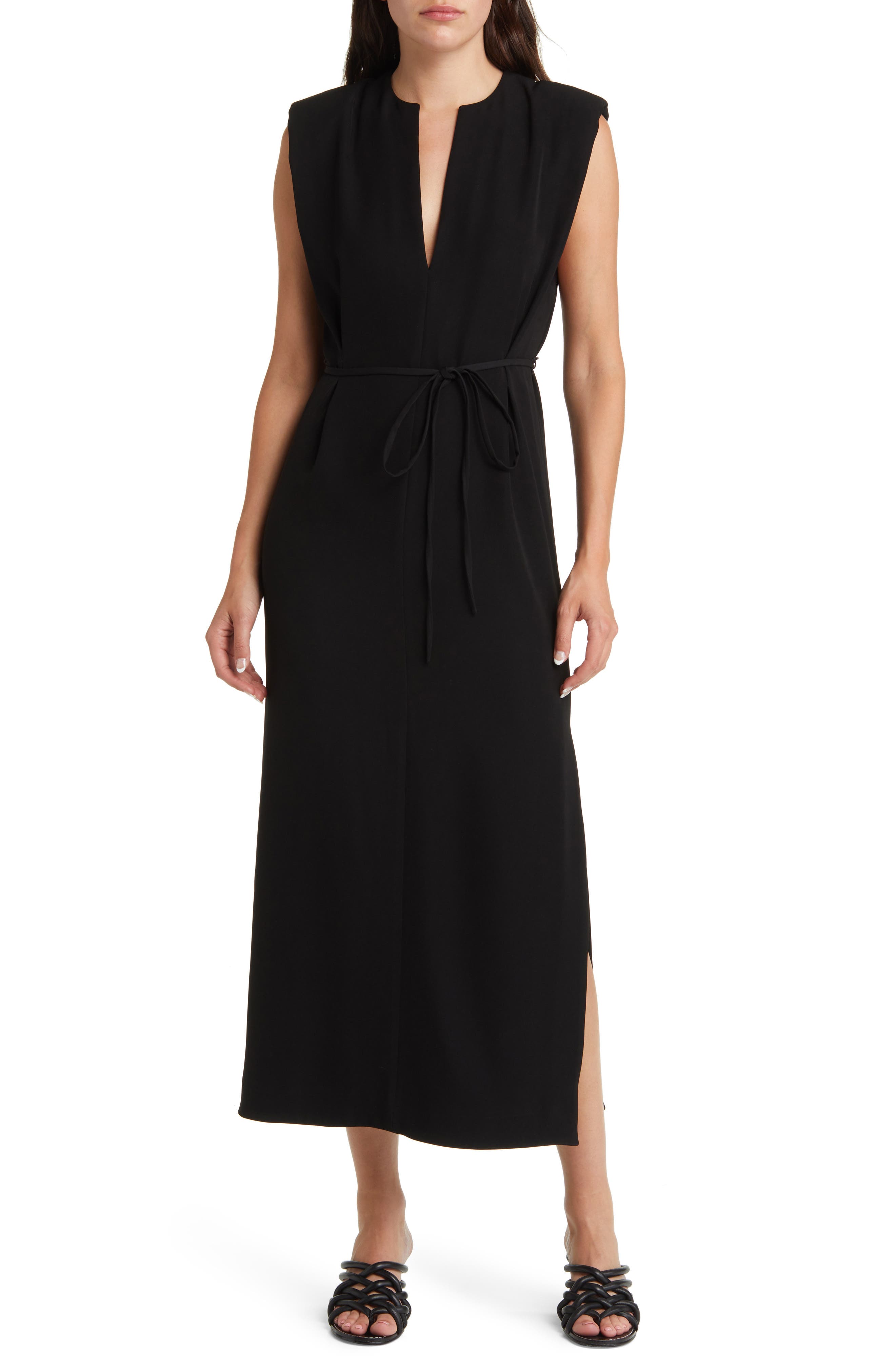 rag & bone Harriet Tie Waist Sleeveless Maxi Dress