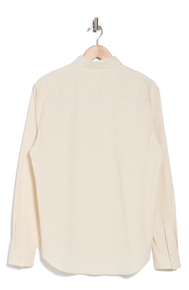 Theory Rammy Poplin Button-Up Shirt, Alternate, color, Sand White