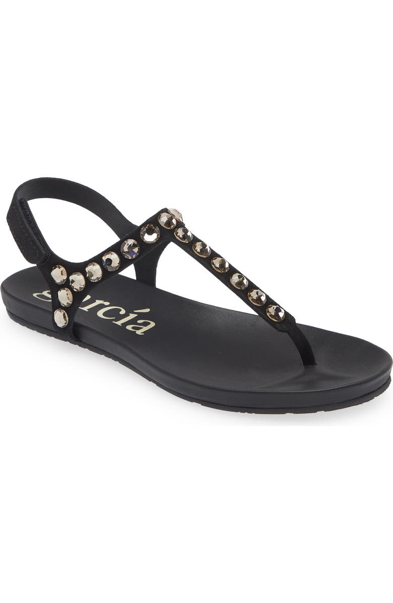 Pedro Garcia Judith Crystal Stud Sandal, Main, color,