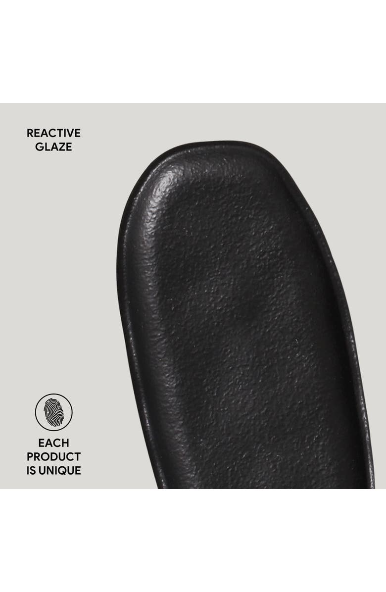 Porto Brasil Shallow Organic Oval Platter Mini Set of 4, Alternate, color, Matte Black