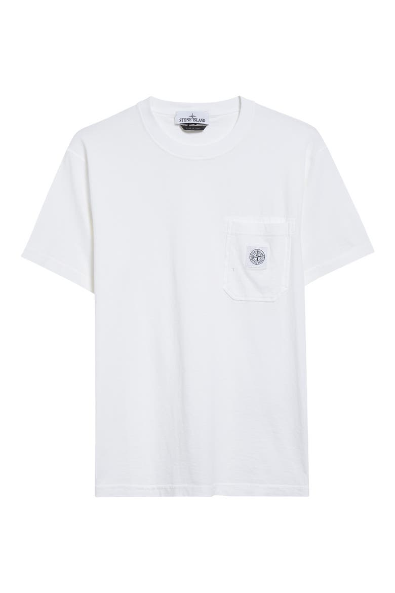 Compass Logo Patch Organic Cotton Pocket T-Shirt, Alternate, color, WHITE