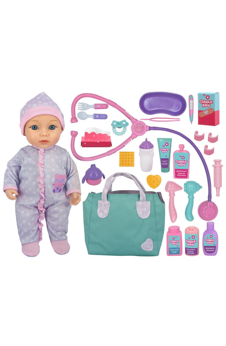 Cuddle Kids Baby
s First Check Up 15" Doll Pink, Main, color, Multicolored