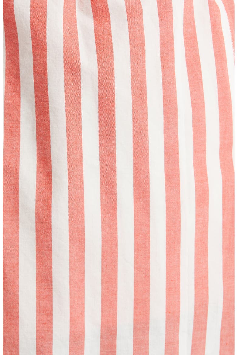 Airy Cotton & Silk Curve Hem Short Pajamas, Alternate, color, CHARMED STRIPE