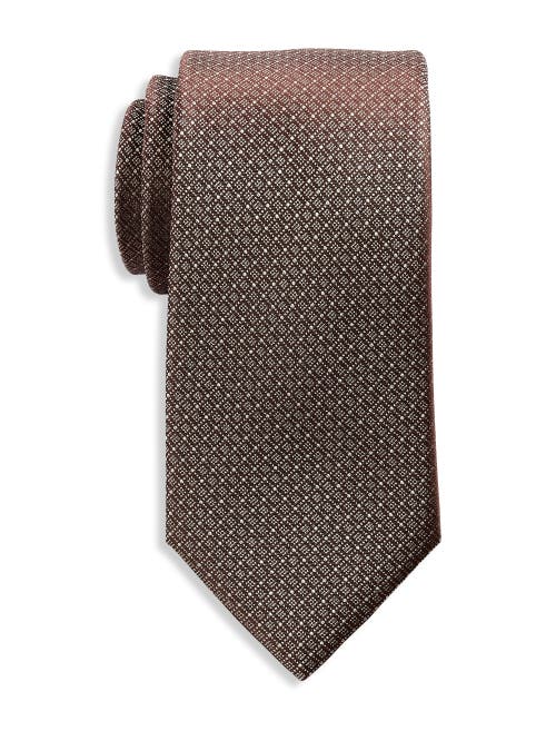 Michael Kors Archer Mini Grid Patterned Tie In Camel