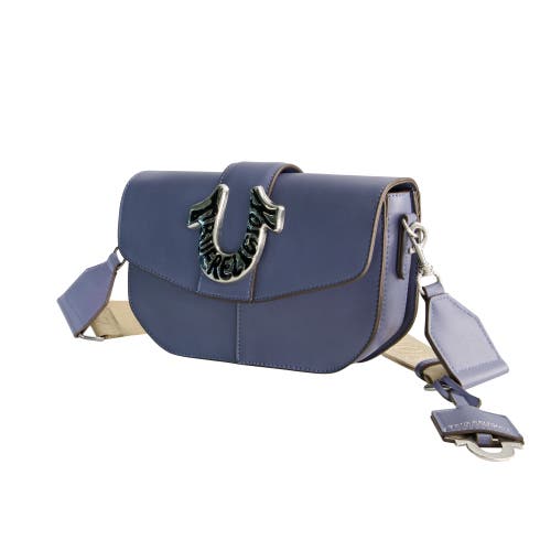 True Religion Shoulder Bag With Signature Logo Accent In Blue