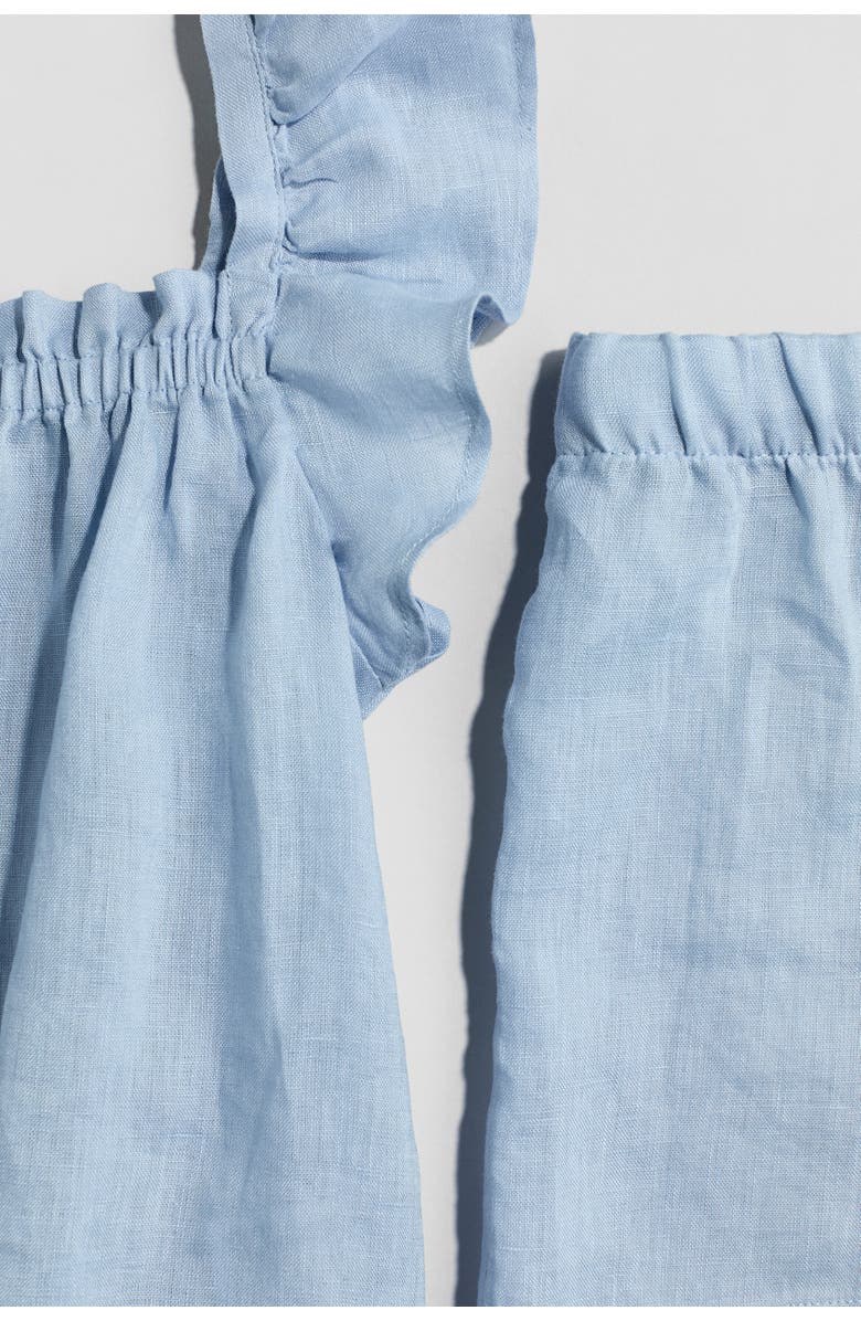 H&M 2-piece Linen Set, Alternate, color, Light Blue