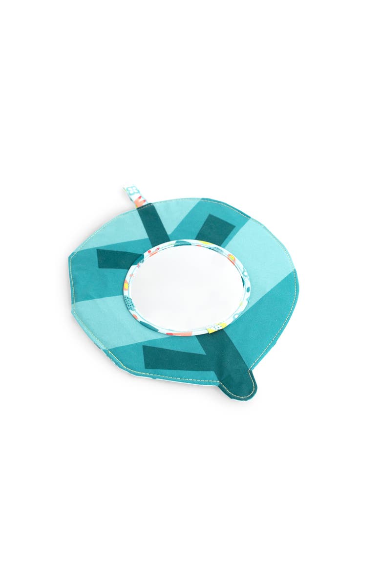 Feel to Learn Baby Crinkle Mirror, Main, color, Blue-Green