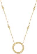 Bony Levy 14K Gold Open Circle Pendant Necklace
