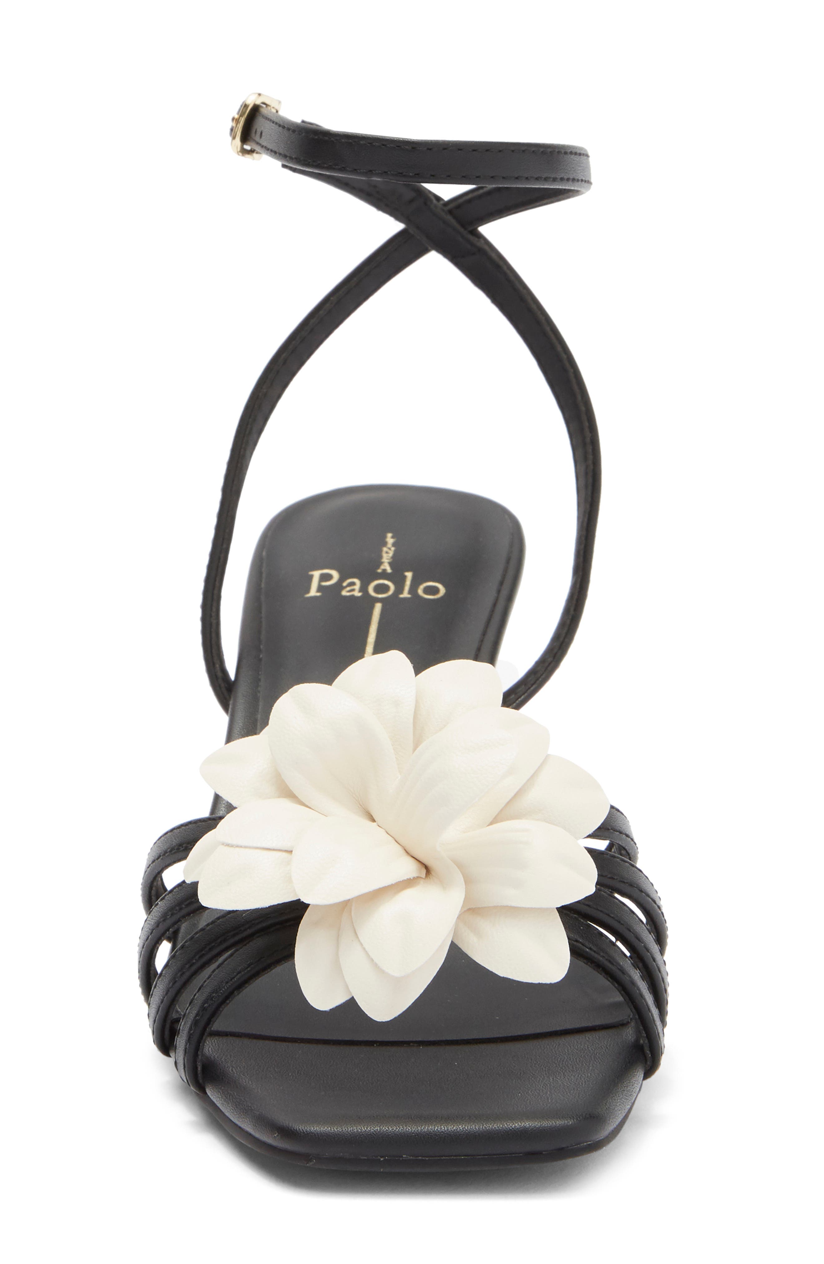 Linea Paolo Candice Flower Sandal, Alternate, color, 
