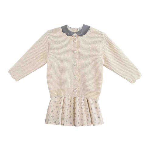 Sweet Cactus Kids' Bloom Dress Set In Neutral