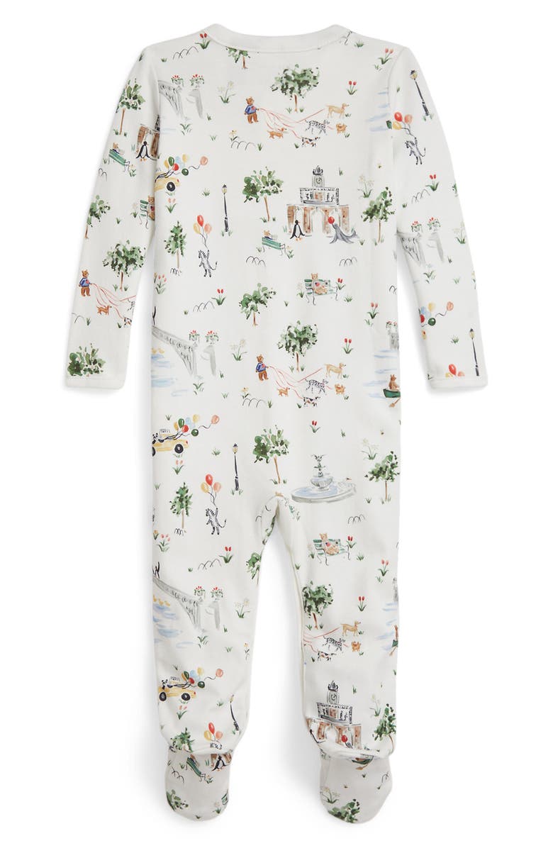 Ralph Lauren x Riley Sheehey Cotton Footie, Alternate, color, Saturday At The Park