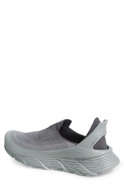 Shop Hoka Restore Tc Slip-on In Satellite Grey/stellar Grey
