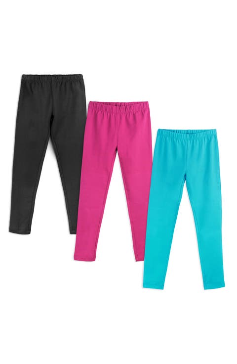 Organic Cotton Leggings 3-pk