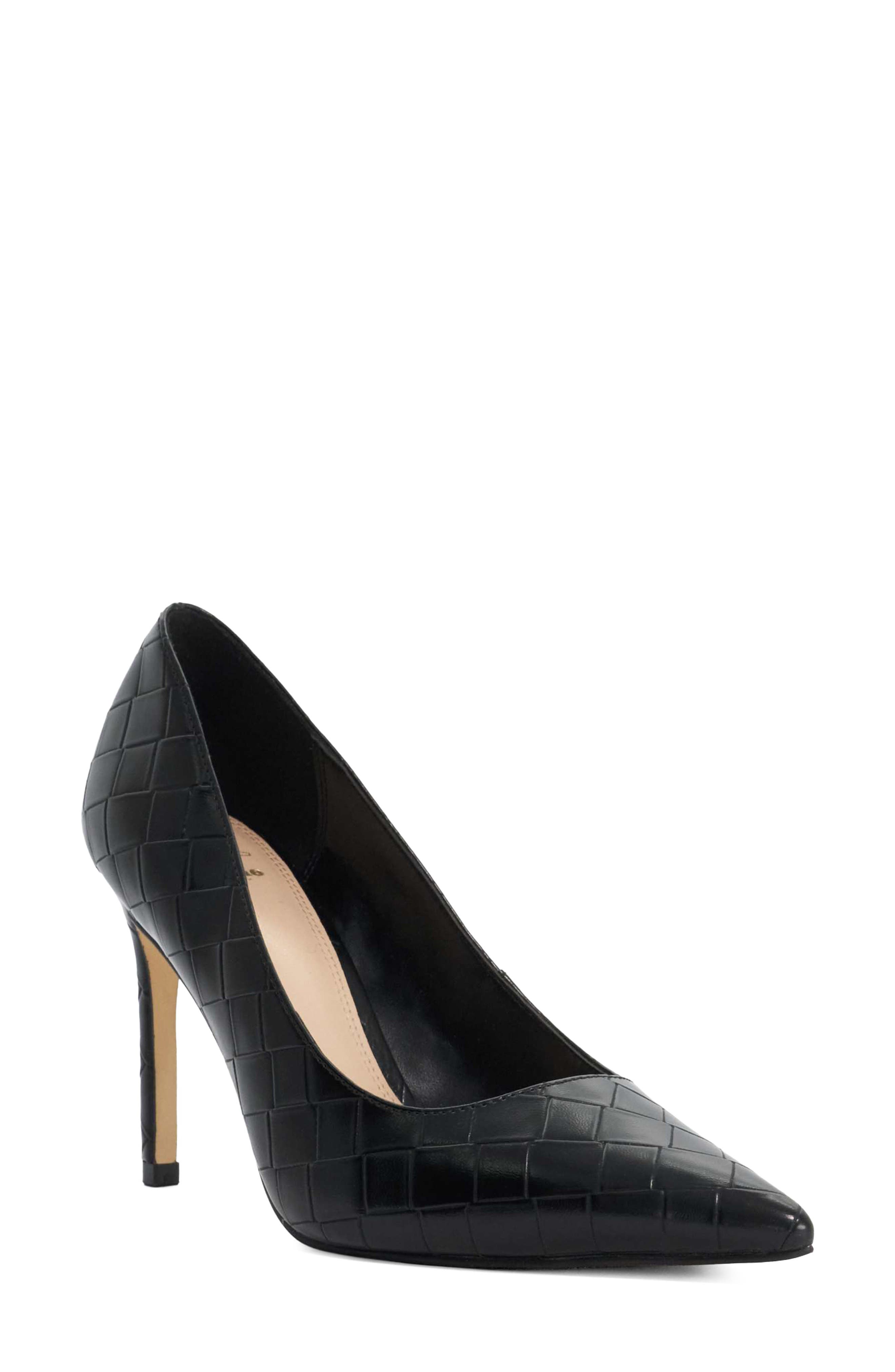 Baxos Croc Embossed Pointed Toe Pump