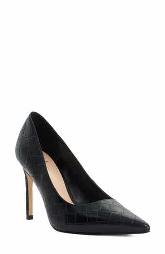 Baxos Croc Embossed Pointed Toe Pump