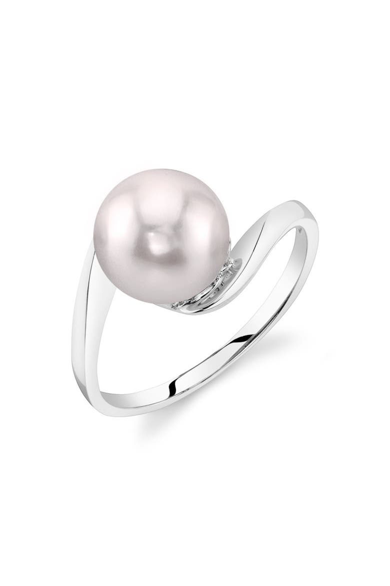 14K Gold Akoya Pearl Felice Ring, Main, color, Yellow Gold