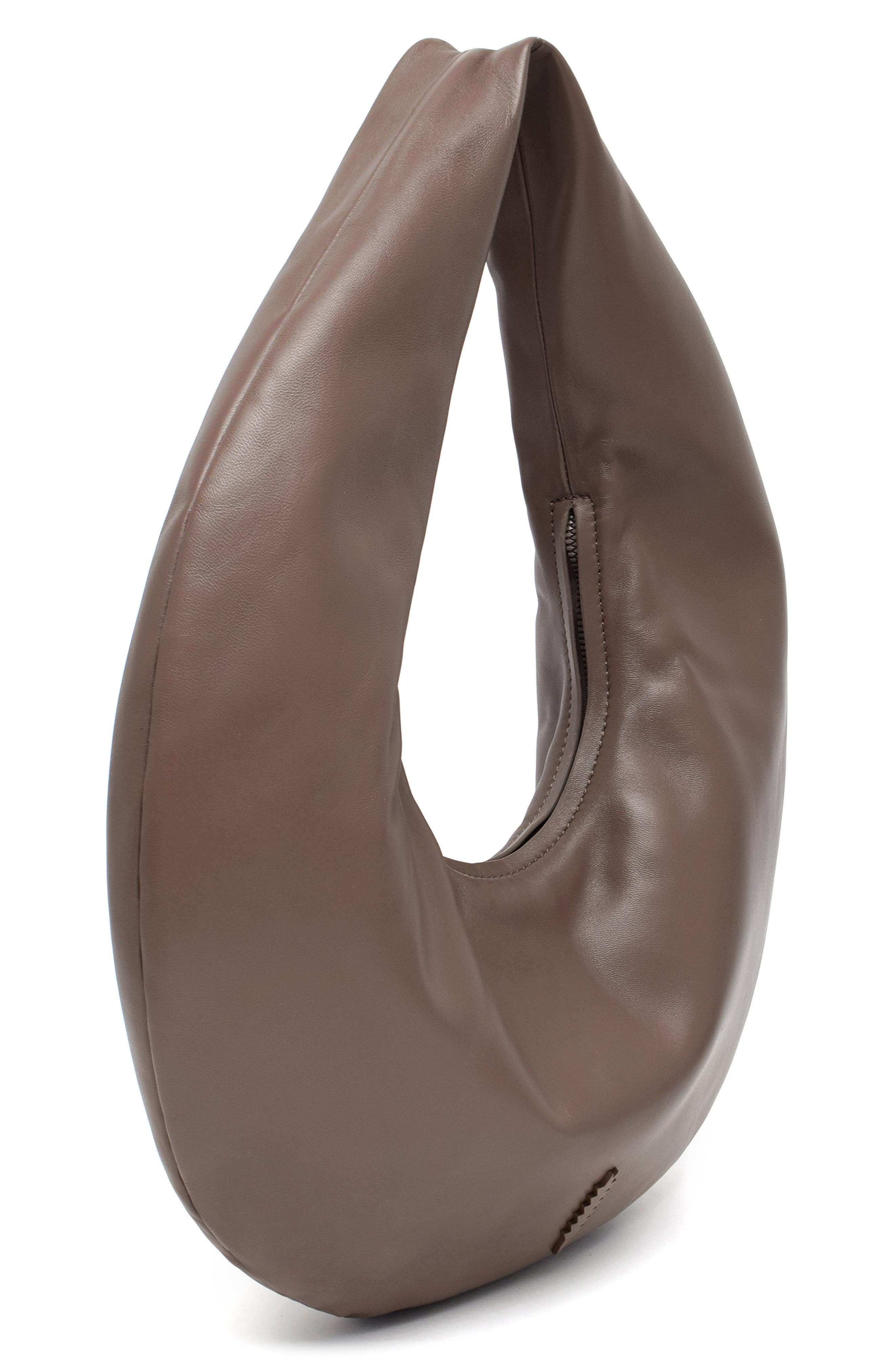 Thacker Ceil Leather Hobo Bag, Alternate, color, Mushroom