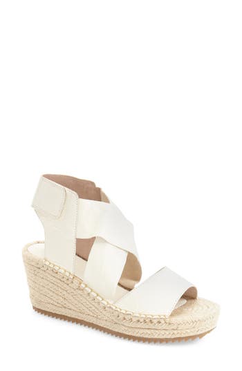 Eileen Fisher 'willow' Espadrille Wedge Sandal In White
