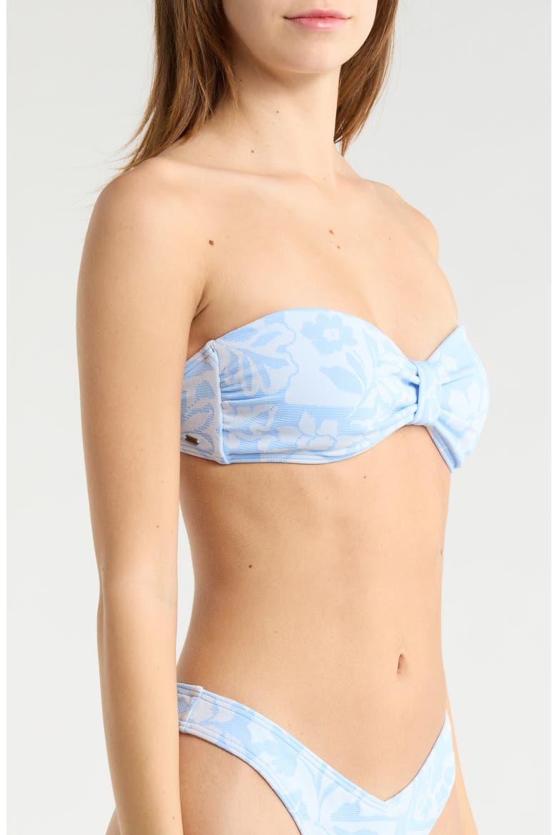 Pacific Coast Floral Jacquard Bikini Top, Alternate, color, SKY BLUE