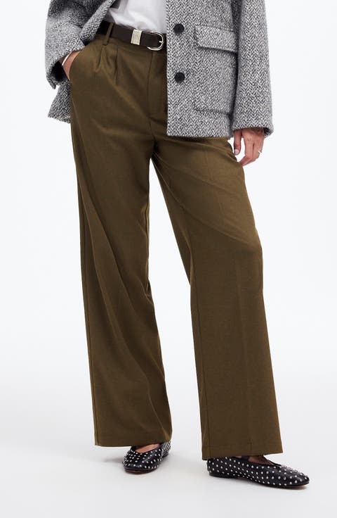 The Harlow Wide Leg Twill Pants
