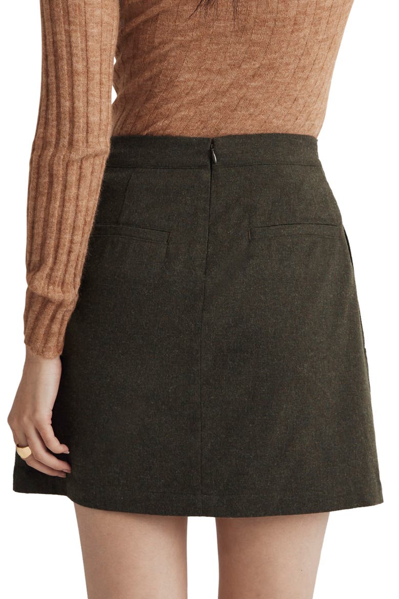 Wool-Blend Cargo Mini Skirt, Alternate, color, HEATHER EXPEDITION G