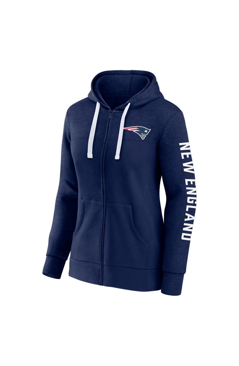 FANATICS Women's Fanatics Branded Navy New England Patriots City Ties Full-Zip Hoodie, Alternate, color, 