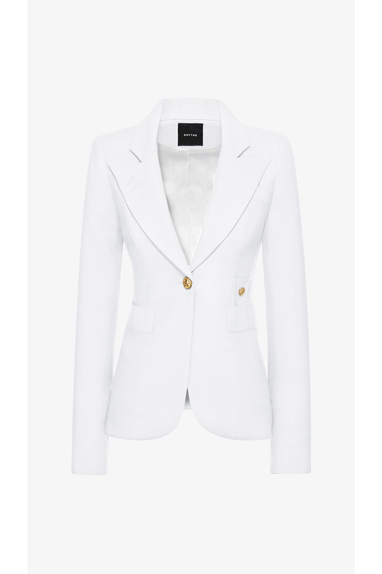 Linen Classic Duchess Blazer, Alternate, color, White Linen