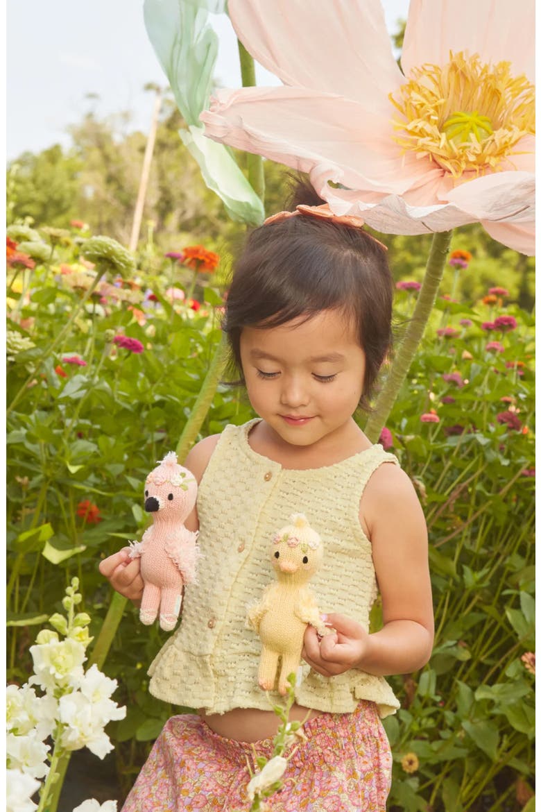 Tiny Flora the Duck Stuffed Animal, Alternate, color, YELLOW
