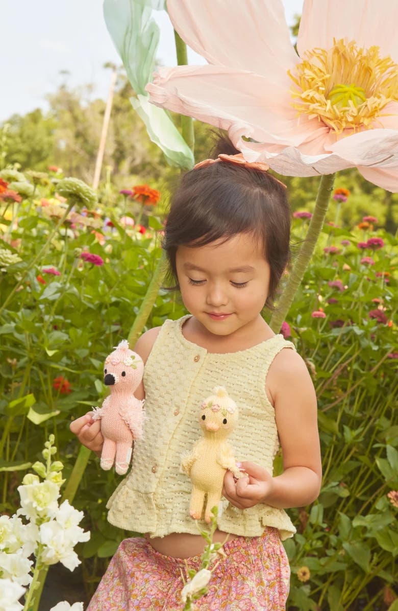 cuddle+kind Tiny Flora the Duck Stuffed Animal, Alternate, color, Yellow