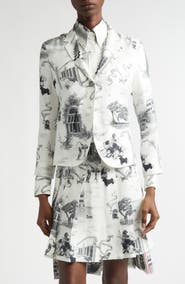 Thom Browne Hector Toile Silk Jacket