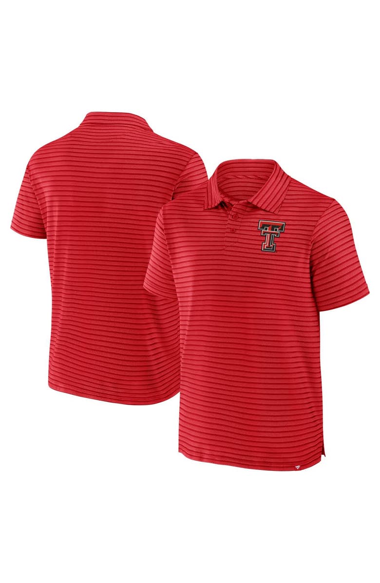 FANATICS Men's Fanatics Red Texas Tech Red Raiders Victory Calls Stripe Polo, Alternate, color, 