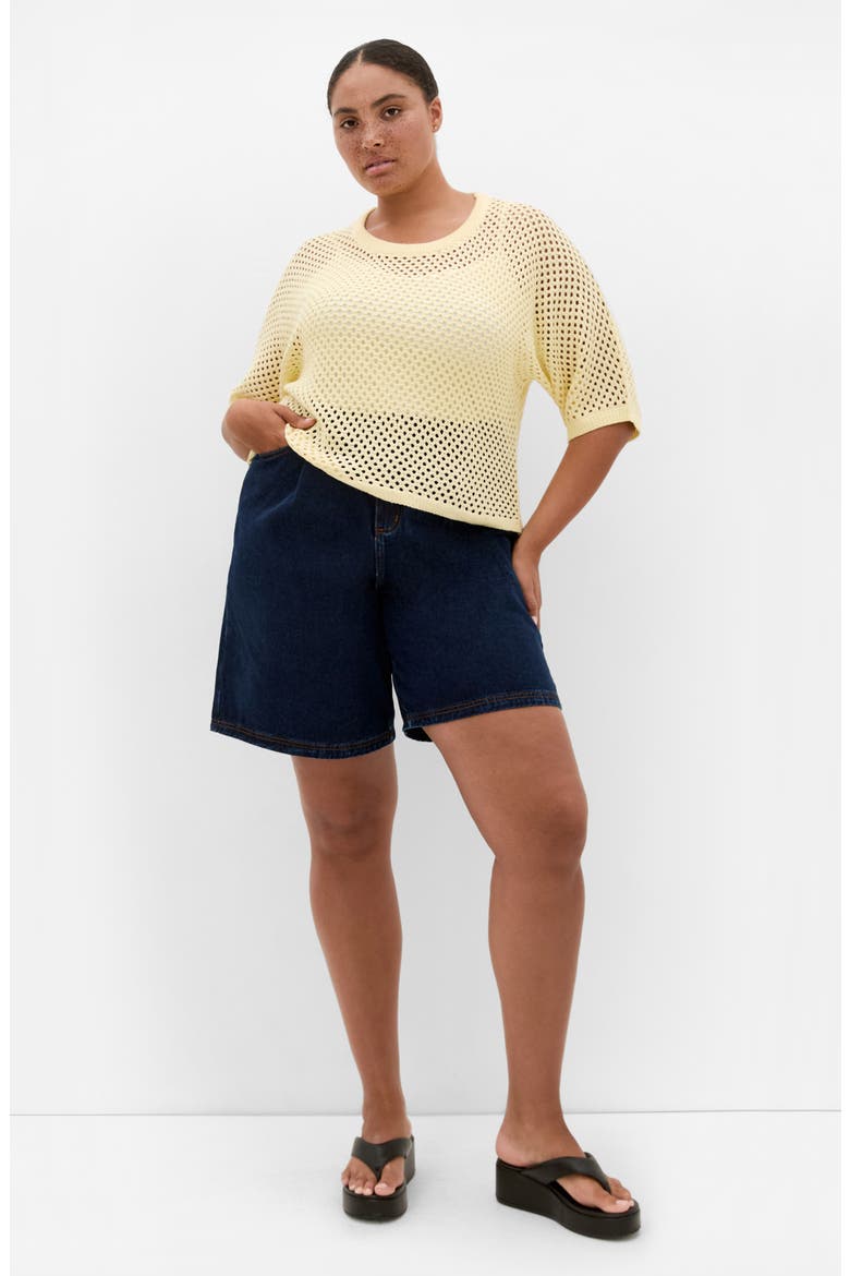 Open Stitch Sweater, Alternate, color, LEMON ZEST