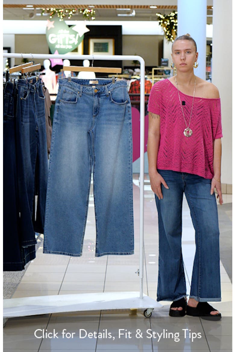 Selena Low Rise Baggy Straight Leg Jeans video
