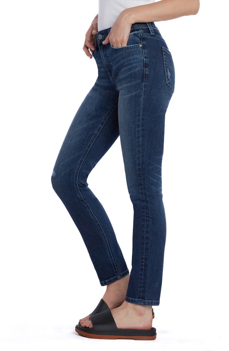 HINT OF BLU Vera Mid Rise Skinny Jeans, Alternate, color,
