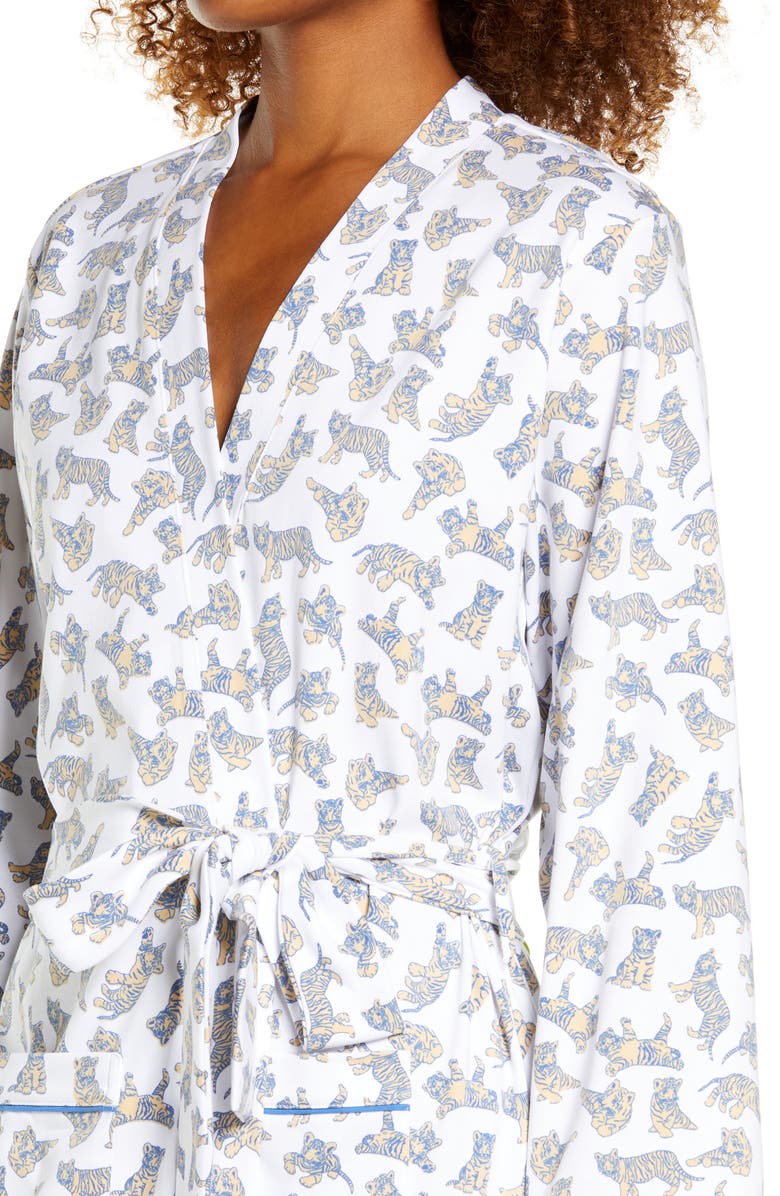 Roller Rabbit Axel Tiger Print Robe, Alternate, color,