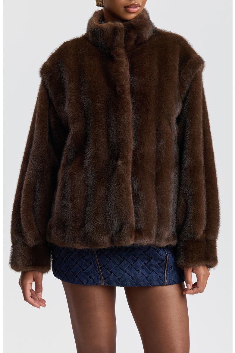 Faux Fur Jacket, Main, color, BUSTELO