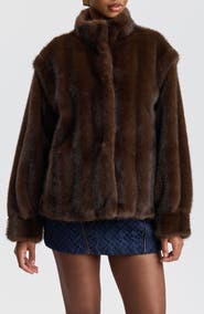 Avec Les Filles Faux Fur Jacket