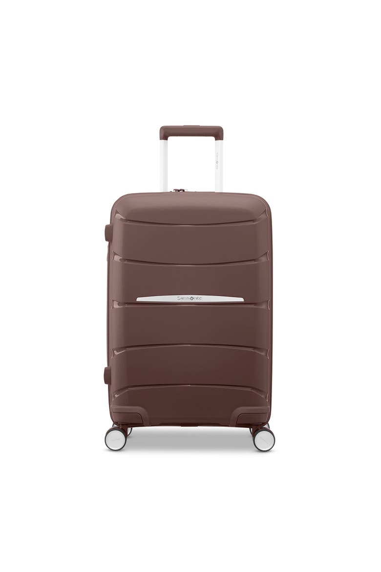Outline Pro 21" Carry On Spinner Luggage, Main, color, Cocoa Chocolate Mauve